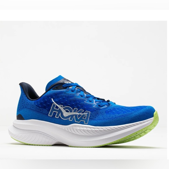 Hoka One One NIB Men's Mach 6 Electric Cobalt/Varsity Navy. Size 12D. H-078